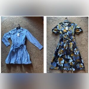Floral and Striped Women’s Dresses Set